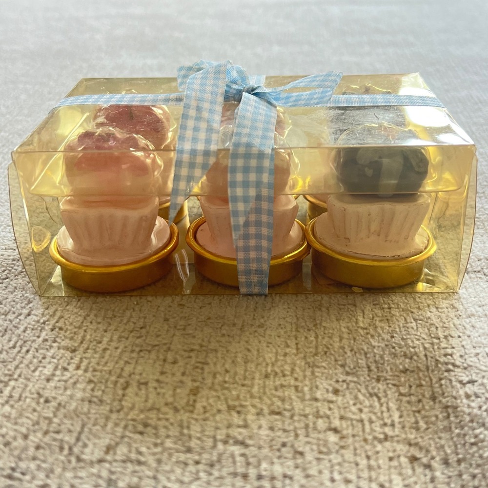 Interior Accents Spring Bakery‎ Collection Cupcake Tealight Candles 6 Piece Set